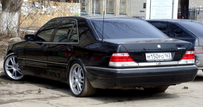 Мерседес w140 s600 черный