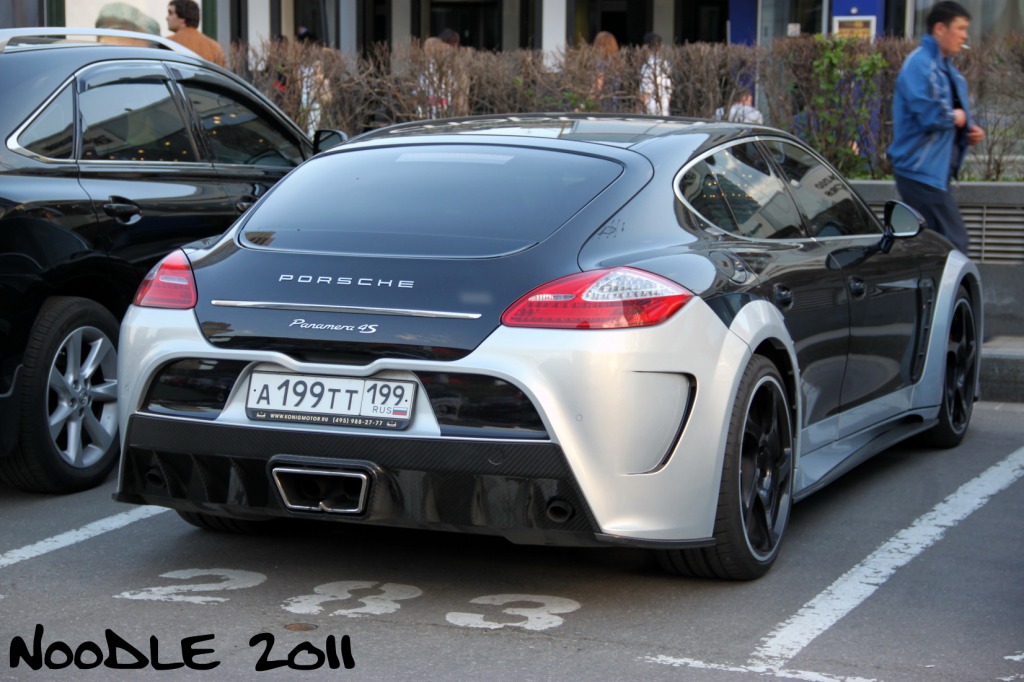 Porsche Panamera Tuning белая