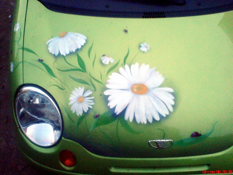Аэрография на Daewoo Matiz на Красном
