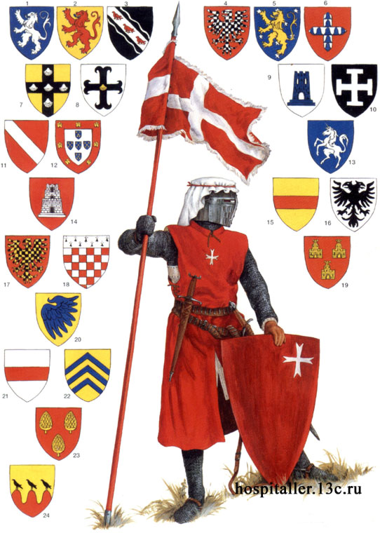 гербы рыцарей средневековья