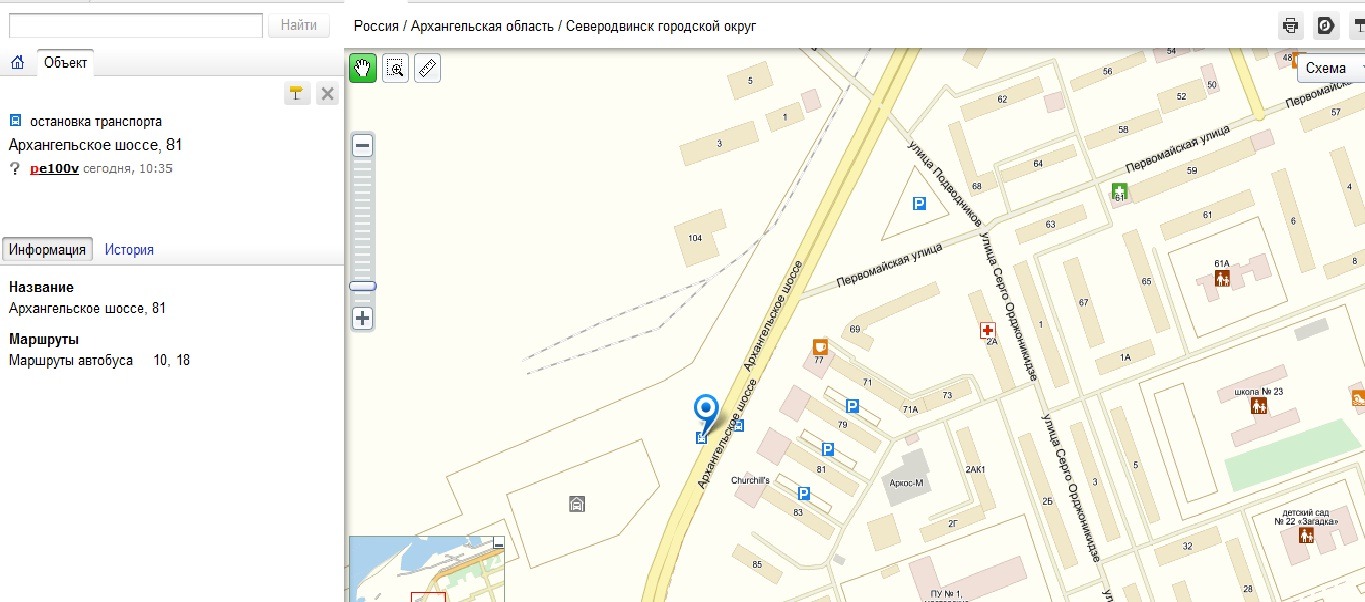 Архангельск схема автобуса 133 Архангельск схема автобуса 133