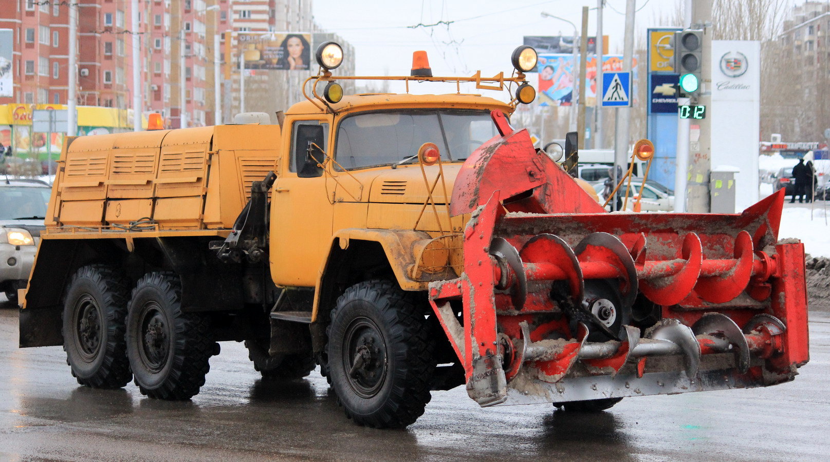 Унимог роторный снегоочиститель