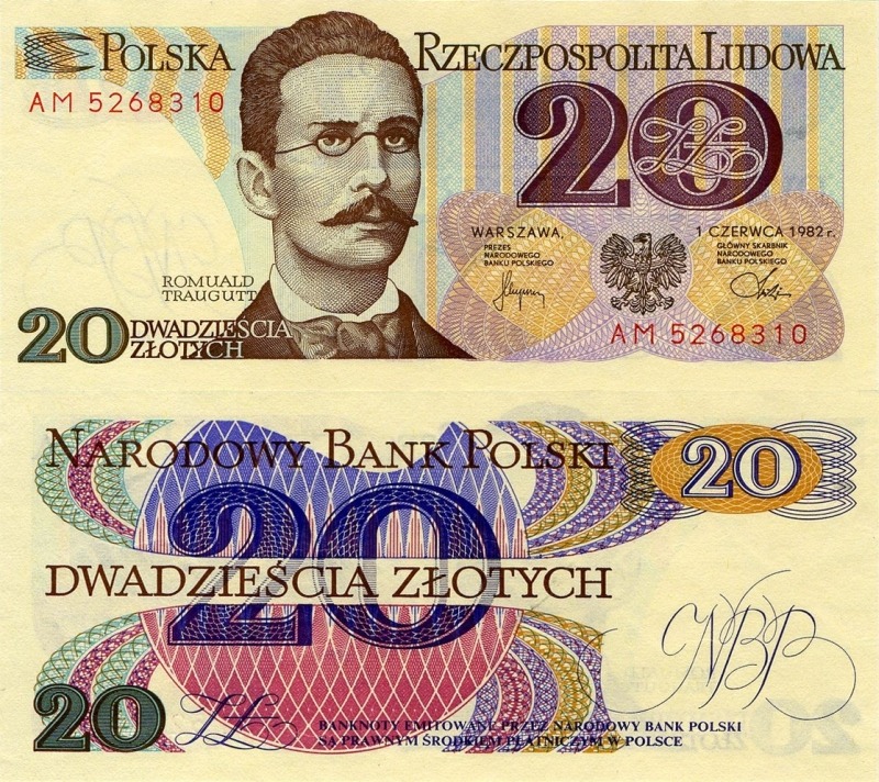 Монеты и купюры мира №23 20 злотых (Польша)