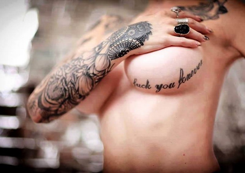 Татуировки на девушках.