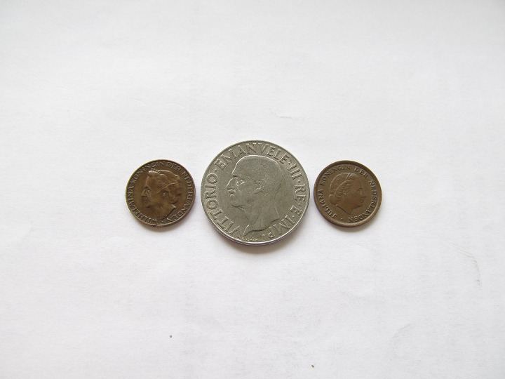 Монеты и банкноты №36 2 тое (Папуа-Новая Гвинея), 1 цент (Нидерланды)