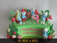 Торты, украшенные мастикой и марципаном (6)