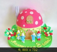 Торты, украшенные мастикой и марципаном (7)